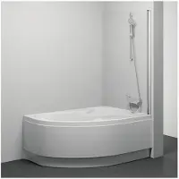 Ravak Vaňenverkleidung CVSK1 ROSA 140/150 R, hellrosa + transparent