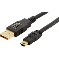 AmazonBasics USB 2.0 A/USB Mini-B, 1.8m, 1,8 m, USB A, Mini-USB B, USB 2.0, Männlich/Männlich, Schwarz