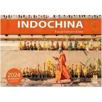 CALVENDO INDOCHINA - Faszination Erde (Wandkalender 2024 DIN A3 quer), Monatskalender: Fotografische Highlights in Vietnam, Laos und Kambodscha (Orte)