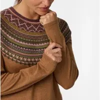 Royal Robbins Westlands Fairisle Crew tawny htr manzanita pt (833) L