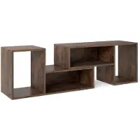 Northix Modulares TV-Gestell mit L-förmigen Regalböden für 60-Zoll-Fernseher