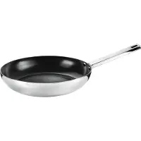 Pinti Inox Padella, Serie 3.0, aus Edelstahl und Aluminium mit Antihaftbeschichtung, Durchmesser 20 cm – geeignet für Induktion – Professionelle Qualität für die Küche zu Hause – Italy