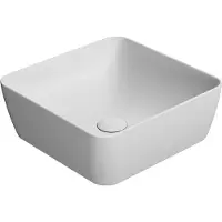 Sapho GSI Sand – Waschbecken, 380x380 mm, ohne Armaturbohrung, ohne Überlauf, mattweiß, Artikelnummer: 903809