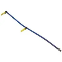 Sonstige Verlage Metallgriff für Sense, 150 cm lang, 5 cm breit, 7 cm hoch, gebogen, mit Ring
