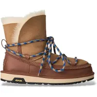Ugg für Damen. 1180394 Classic Tread Boot Lederstiefel braun (40), Wohnung, Schnürsenkel, Lässig