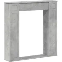 Syfax Kaminumrandung Betongrau 100 x 20 x 100 cm Holzwerkstoff