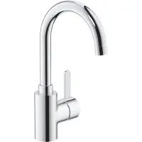 GROHE Eurosmart Cosmopolitan Einhand-Waschtischbatterie, L-Size, Ausladung 153mm, Push-Open Ablaufgarnitur, schwenkbar, 23933001