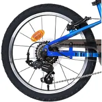 Volare Venom Kinderfahrrad - Jungen - 18 Zoll - 6 Gänge - Blau - Zwei Handbremsen