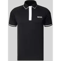 BOSS für Herren. 50559214 Polo Toc schwarz (S), Lässig, Sportlich, Tennis/Padel, Polyester, Kurzarm