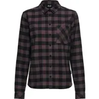 Jack Wolfskin Lite Flannel Shirt W check sheer plum (T0600) M
