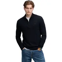 Superdry für Herren. M6110783A Pullover mit Reißverschluss zur Hälfte Wool Blend marineblau (L), Lässig, Wolle