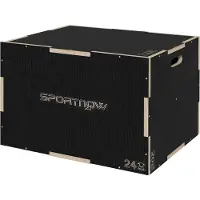 SPORTNOW 3 in 1 Plyo Box, Sprungbox aus Holz, Plyometric Plattform mit Griff