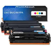 PrintAbout Toner kompatibel mit Canon C067 BK/C/M/YPA - 4-farbig - Multipack