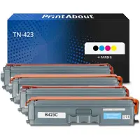 PrintAbout Toner kompatibel mit Brother TN-423 - 4-farbig - Hohe Kapazität - Multipack