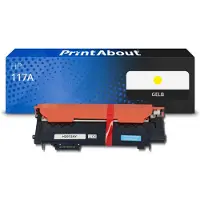 PrintAbout Toner kompatibel mit HP 117A (W2072A) - Gelb