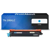 PrintAbout Toner kompatibel mit Brother TN-248XLC - Cyan - Hohe Kapazität