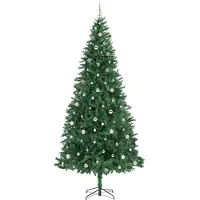 vidaXL Künstlicher Weihnachtsbaum mit 300 LEDs mit Ständer Grün 300 cm