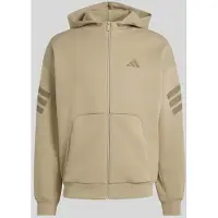 Adidas Kapuzensweatjacke SPORTSWEAR "FUTURE ICONS 3-STREIFEN", Herren, Gr. S, beige (wonder cargo), Obermaterial: 67% Polyester, 33% Baumwolle, angesetztes Bündchen, Sweatjacken Kapuzensweatjacke