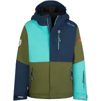 TROLLKIDS Kids Hallingdal Jacket pine green/mystic blue 140