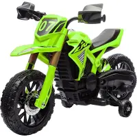 AIYAPLAY Kinder Elektro-Motorrad 12V Kindermotorrad, 3 km/h, für 3-8 Jahre
