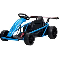 AIYAPLAY Kinder Elektro Gokart 24 V 6-13km/h Drift Kart mit Sanft Start, Musik