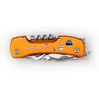 Munkees Taschenmesser mit LED Licht - STK - orange