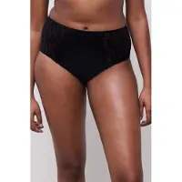 Chantelle Taillenslip "GIRLS", Damen, Gr. 40, schwarz, Obermaterial: 73% Polyamid, 27% Elasthan, körpernah, Unterhosen Taillenslip, Tüll, blickdichtes Gewebe, Velvet