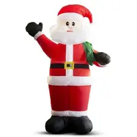 Family Aufblasbarer Weihnachtsmann - 180 cm - IP44 - 2 LED - Netzteil