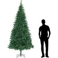 The Living Store Künstlicher Weihnachtsbaum 300 cm Grün
