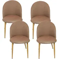 INLEA Esszimmerstühle, 4er-Set COMFI – beige