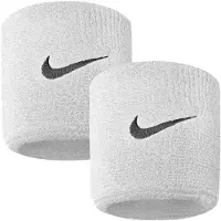 Nike - Armband für Herren/Damen Unisex (2er-Pack) PP13461 (Einheitsgröße) (Weiß)