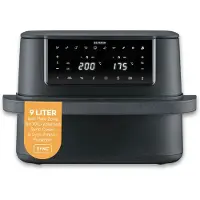 Severin Heißluftfritteuse Max Zone Flex, 9L oder 2x 4,5L, XXL Fritteuse, Kochen