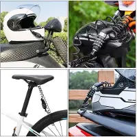 Benza Ibenzoa Sicherheits-Kabelschloss mit 4-stelliger Zahlenkombination, einziehbares Spiralkabel aus Legierung & Stahldraht, 150 cm – für Fahrrad, Motorrad, Roller