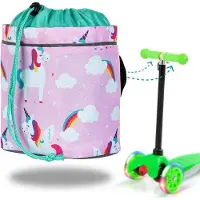Benza Ibenzoa Kinder-Fahrradlenkertasche, wasserabweisend & gepolstert, mit Reflektoren und Klettbefestigung – viel Stauraum für Spielzeug & Snacks, passend für Fahrrad/Laufrad/Roller