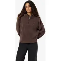 Noisy May Fleecepullover "NMCOZY L/S HALFWAY ZIP SWEATER JRS NOOS", Polyester, relaxed fit