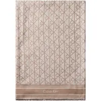 Calvin Klein Modetuch "EMBLEM AOP JACQUARD SQUARE SCARF" Mit Markenlabelmusterung