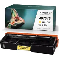 Evoke Toner-Kompatibilkartusche für den Ricoh-Drucker SPC250E SPC261Y 407546, Gelb, 1.600 Seiten, kompatibel mit Aficio SP C250E, C250DN, C50SF und C250SF