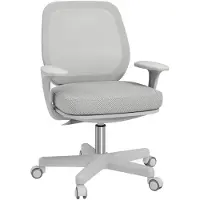 Vinsetto Bürostuhl, Ergonomisch Schreibtischstuhl mit Drehfunktion Grau