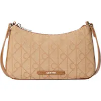 Calvin Klein Handtasche Emblem Aop LV04F1164G Braun