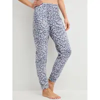 Calida Pyjamahose "Sleep Over M&M", Damen, Gr. M (44/46), N-Gr, folkstone grau, Single Jersey, Obermaterial: 100% Baumwolle, loose fit lang, Hosen Pyjamahose