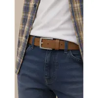 H.I.S. Ledergürtel H.I.S, Herren, Gr. 115, braun (cognac), Rindsleder, unifarben, Basic, Gürtel Ledergürtel, im zeitlos edlem Look - NEU bis Gr. 145 verfügbar