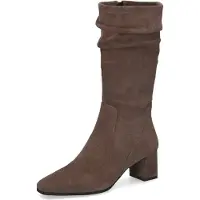 Caprice Stiefel Blockabsatz, Langschaftstiefel mit slouchy Falten am Schaft
