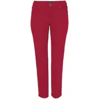 Arizona Gerade Jeans "Comfort-Fit", Damen, Gr. 96, K + L Gr, rot, Jeans, Obermaterial: 98% Baumwolle, 2% Elasthan, Basic, normal lang, Jeans Gerade Jeans, High Waist