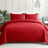 Merkloos Moderne Bettdecke 240 x 260 cm mit 2 Kissenbezügen