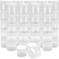Merkloos Plastikbehälter 48 Stück - 120ml - BPA-frei - Weite Öffnung - Aufbewahrungsbehälter - Leicht - Stapelbar - Lagerbehälter