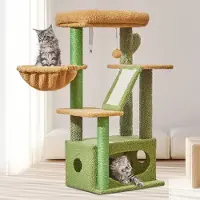 Merkloos Katzenbaum - Multifunktionale Kratzsäule mit Plattformen