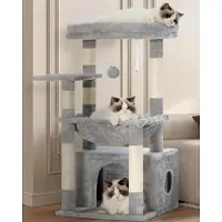 Merkloos Kratzbaum für Katzen mit großem weichen Bett