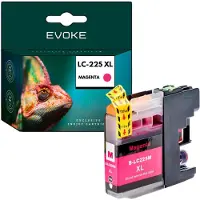 Evoke kompatible Tinte für Brother LC-225XL LC225XL LC225M LC225XLM Magenta 16 ml 1280 Seiten DCP-J4120DW J562DW; MFC-J5320DW J4620DW