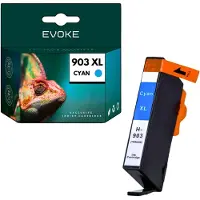 Evoke kompatible Tinte für HP 903XL HP903 T6M03AE Cyan 12 ml 1040 Seiten OfficeJet Pro 6860 6868 6900 6950 6960 6968 6970 6975 6978