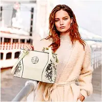Markenlos Damen Handtasche aus – Elegante Schulter- und Umhängetasche mit großer Kapazität und Stickerei